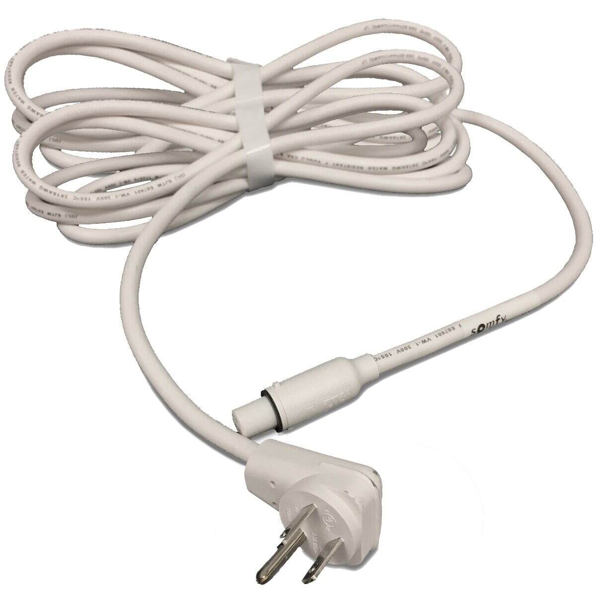 Fast Connector Extension Cable 3C SJTW with NEMA Plug - 18 ft. | Somfy